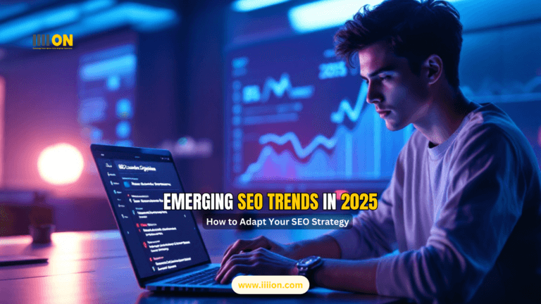 A person working on a laptop with digital marketing analytics displayed on the screen, representing SEO trends and strategies for boosting digital growth in 2025.